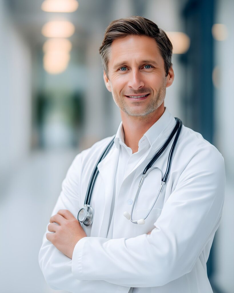 Médico aguardando paciente